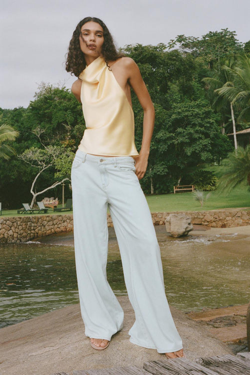 Top Halter Satinado Chic