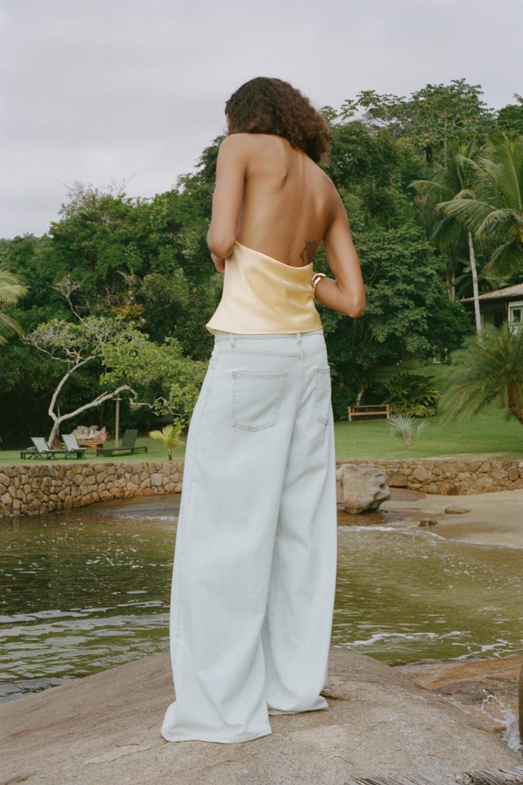 Top Halter Satinado Chic