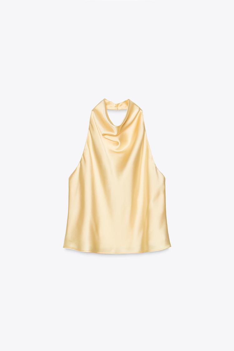 Top Halter Satinado Chic