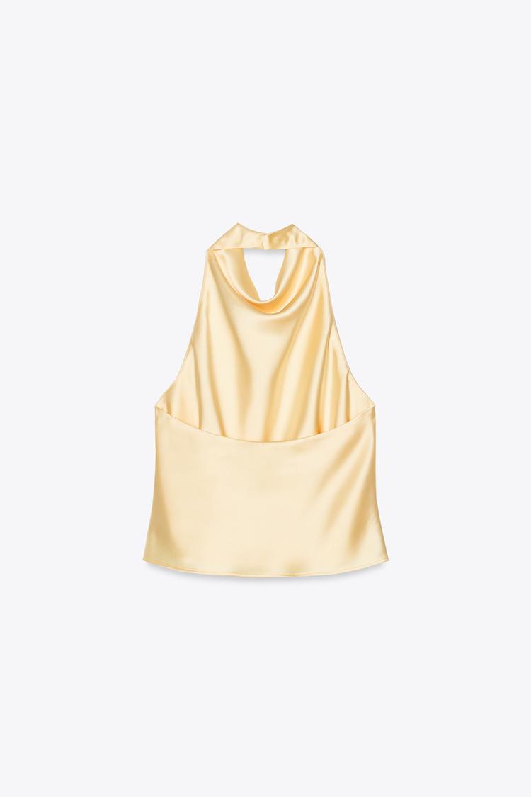 Top Halter Satinado Chic